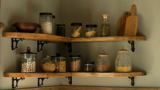 How open shelving improves efficiency?
