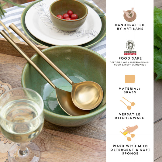 Enigma Gold Serving Set Of Two