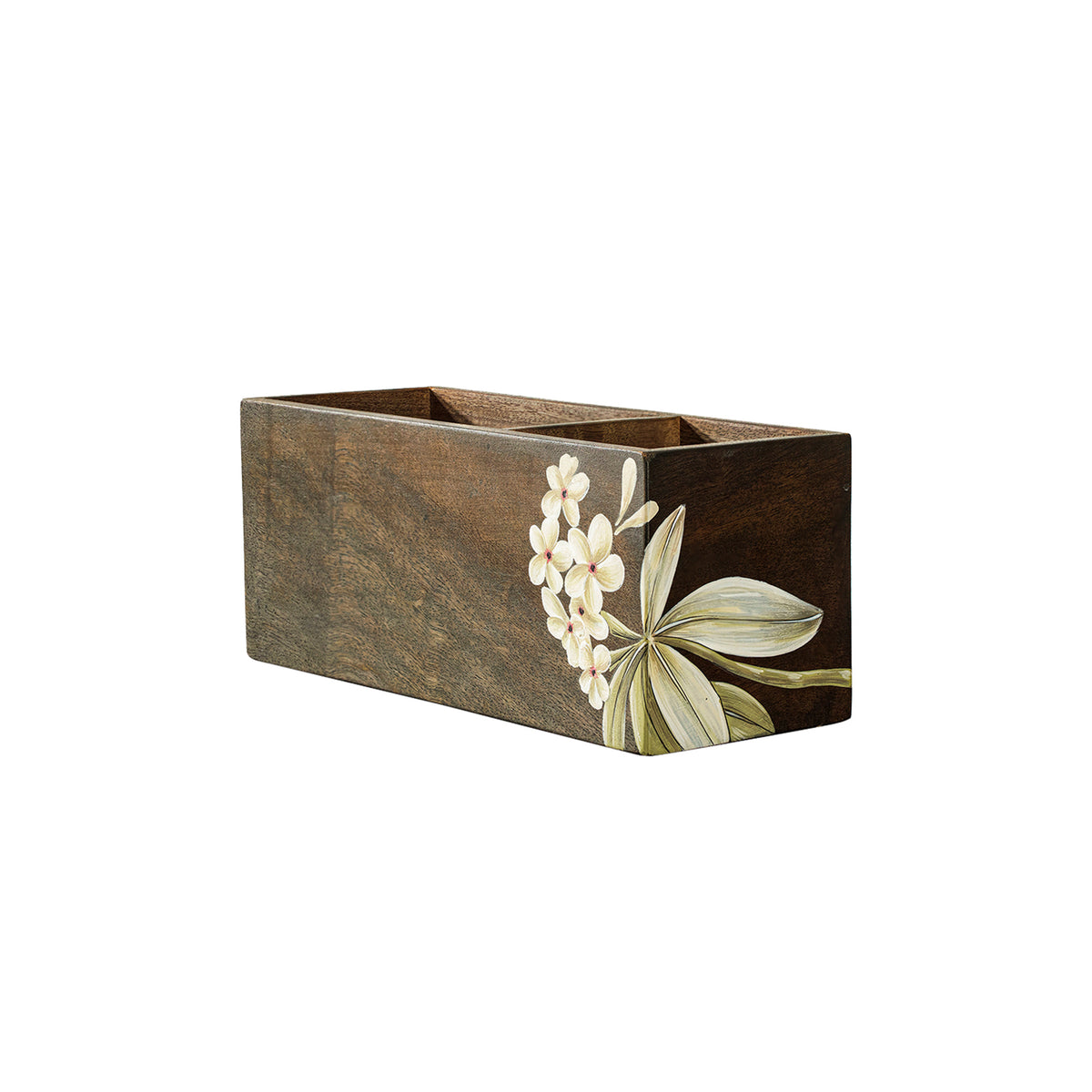Frangipani Wooden Cutlery Stand