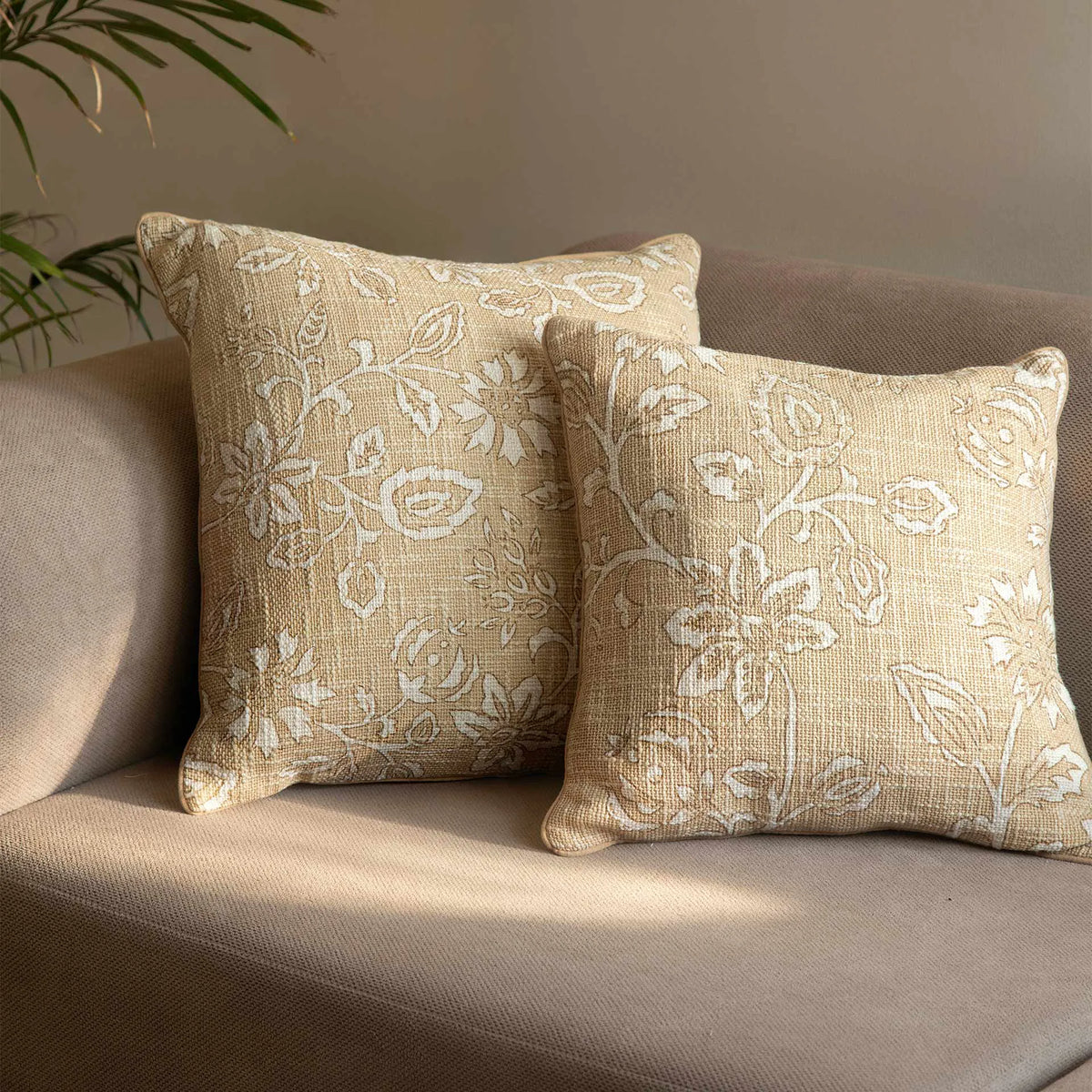 Melange floral cushion cover (large)