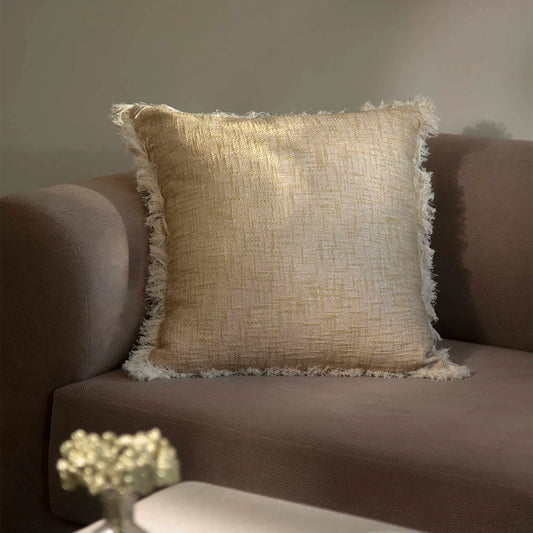 Melange textured cushion cover