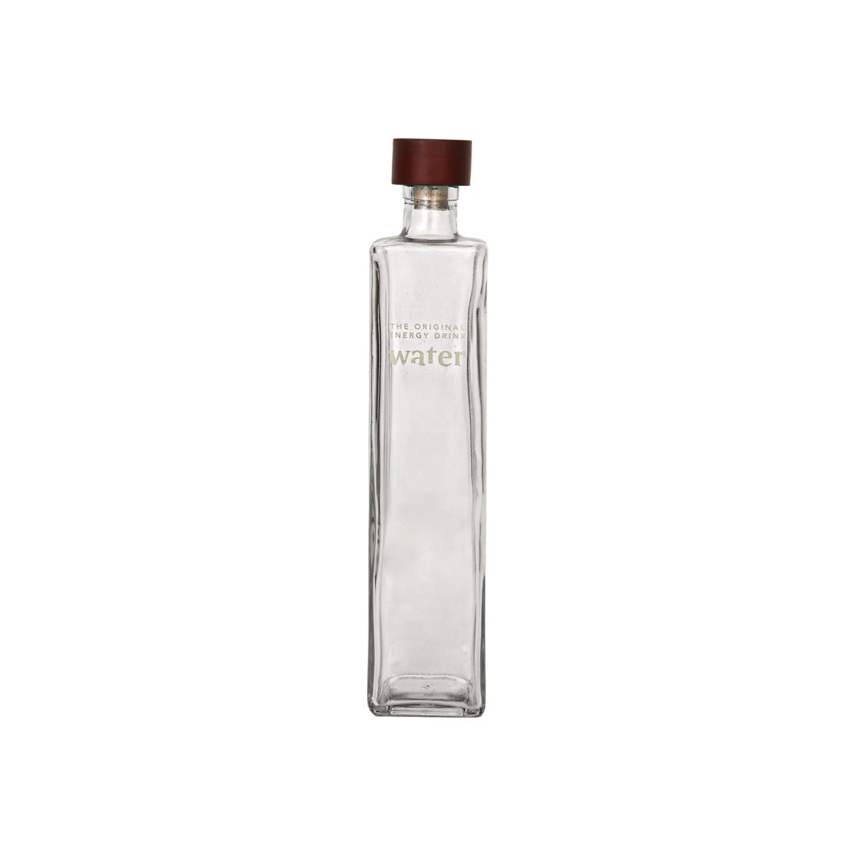 Water Ritual glass water bottle with wooden stopper