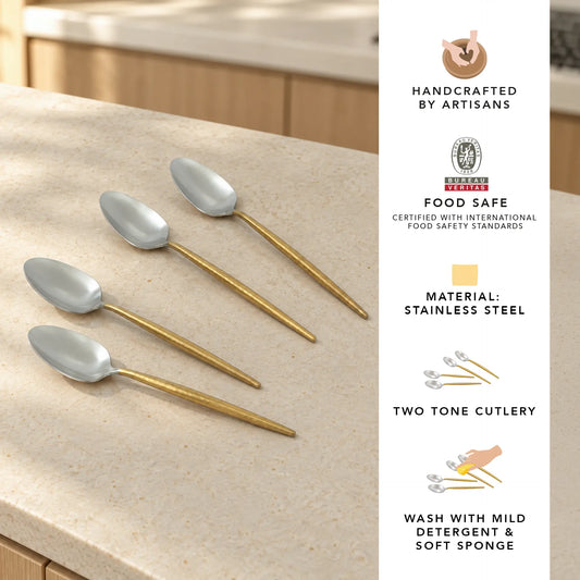 Ritual Two-Tone Matte Table Spoon Set of 4