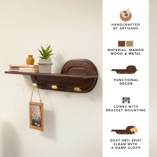 Traverse Wooden Wall Shelf