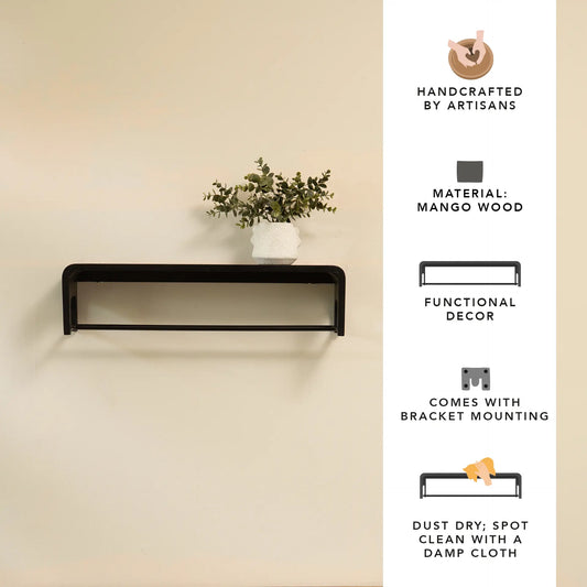 Span Wooden Wall Shelf