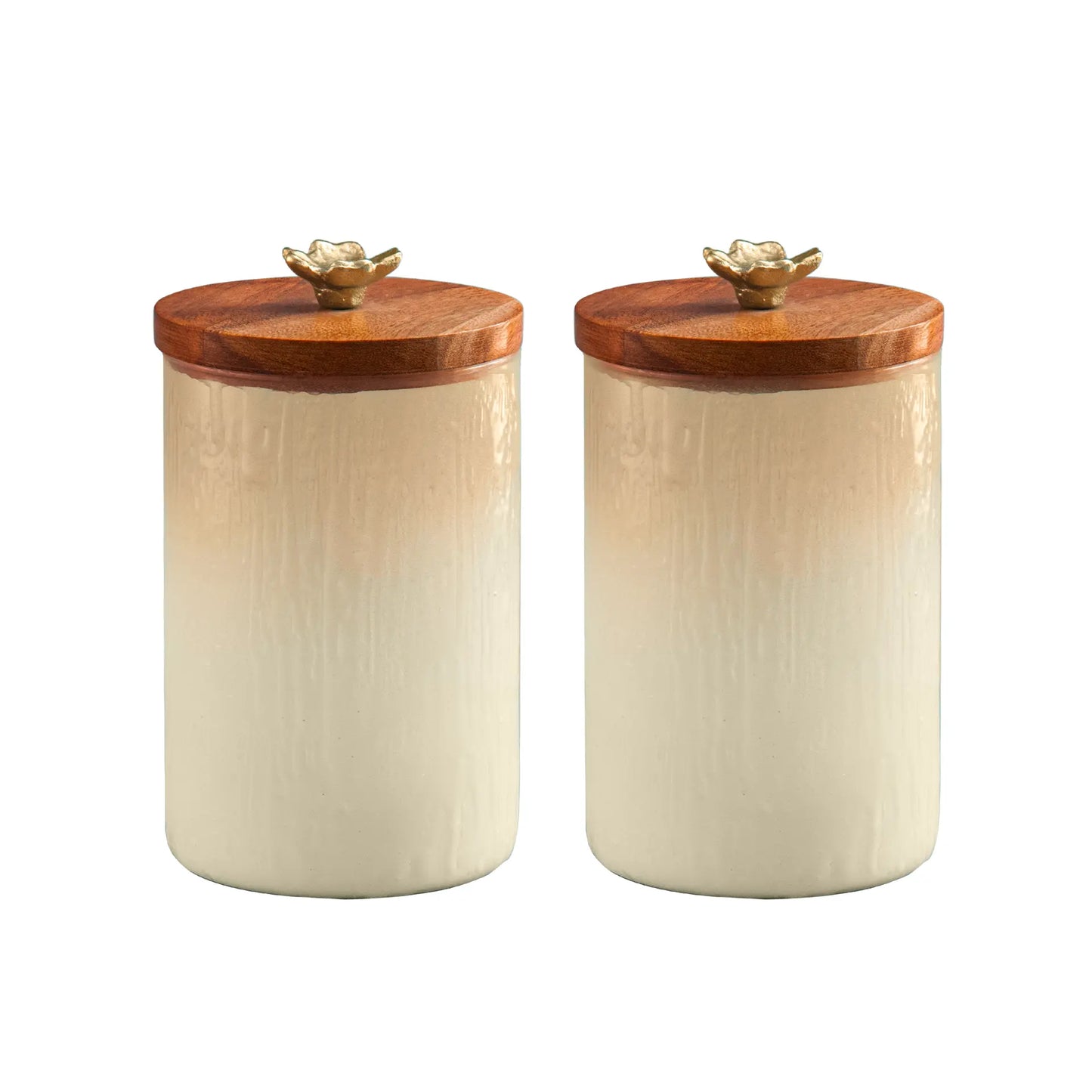 Blossom glass jar (large) Set of 2