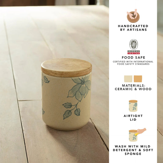 Fiore Ceramic Jar - Small