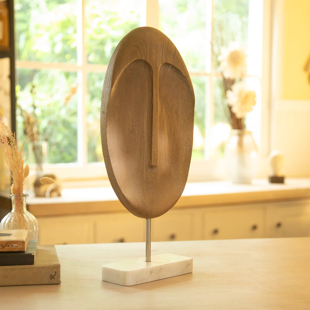 Expressions Wood Marble Sculpture - 2