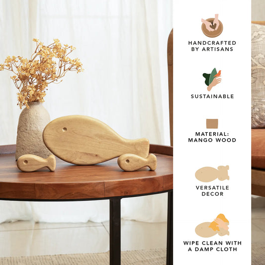Fish Family Wooden Decor Set