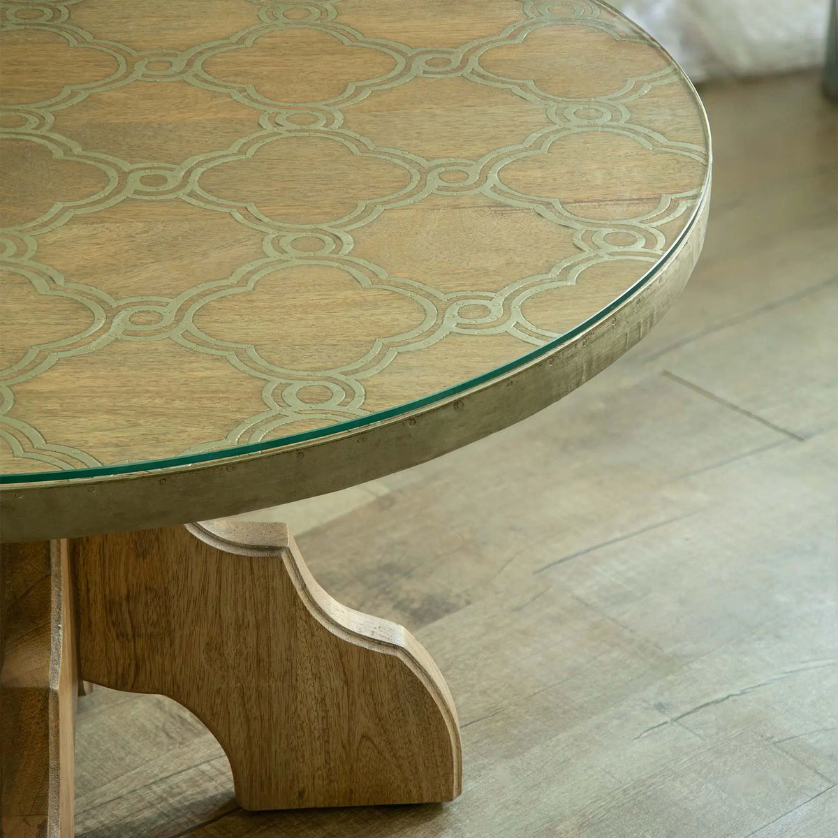 Centrum Coffee Table With Metal And Glass