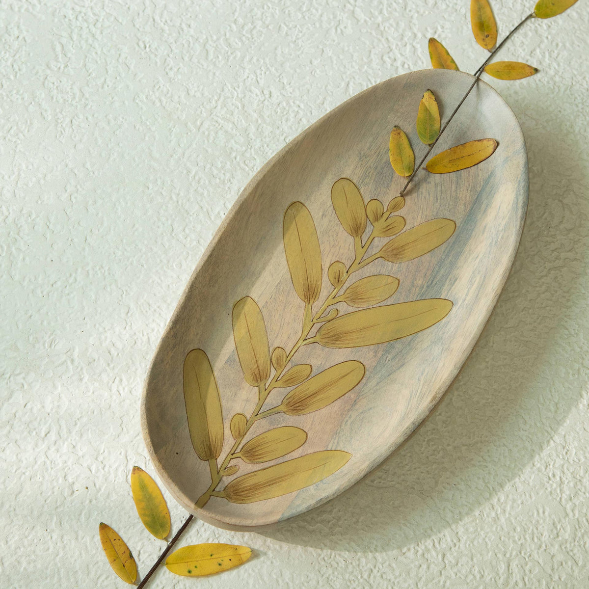 Wisteria Yellow Platter - Large