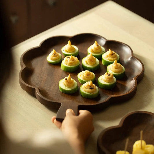 Floral Wooden Platter - Large