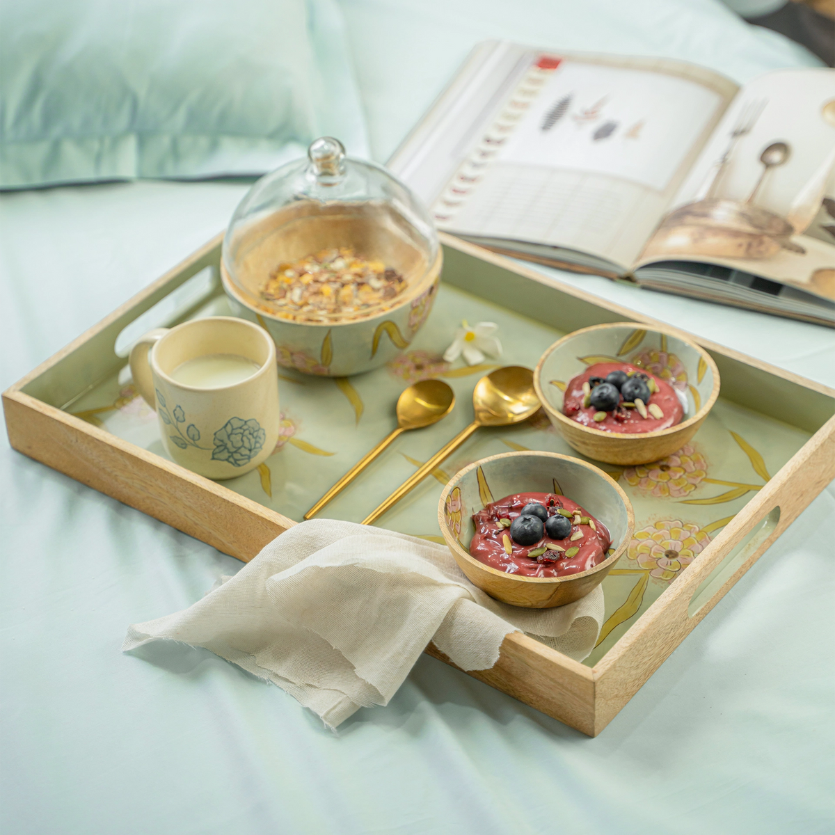 Forever Blooms Tray Set of 3