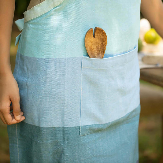 Waffle Blue Kitchen Apron