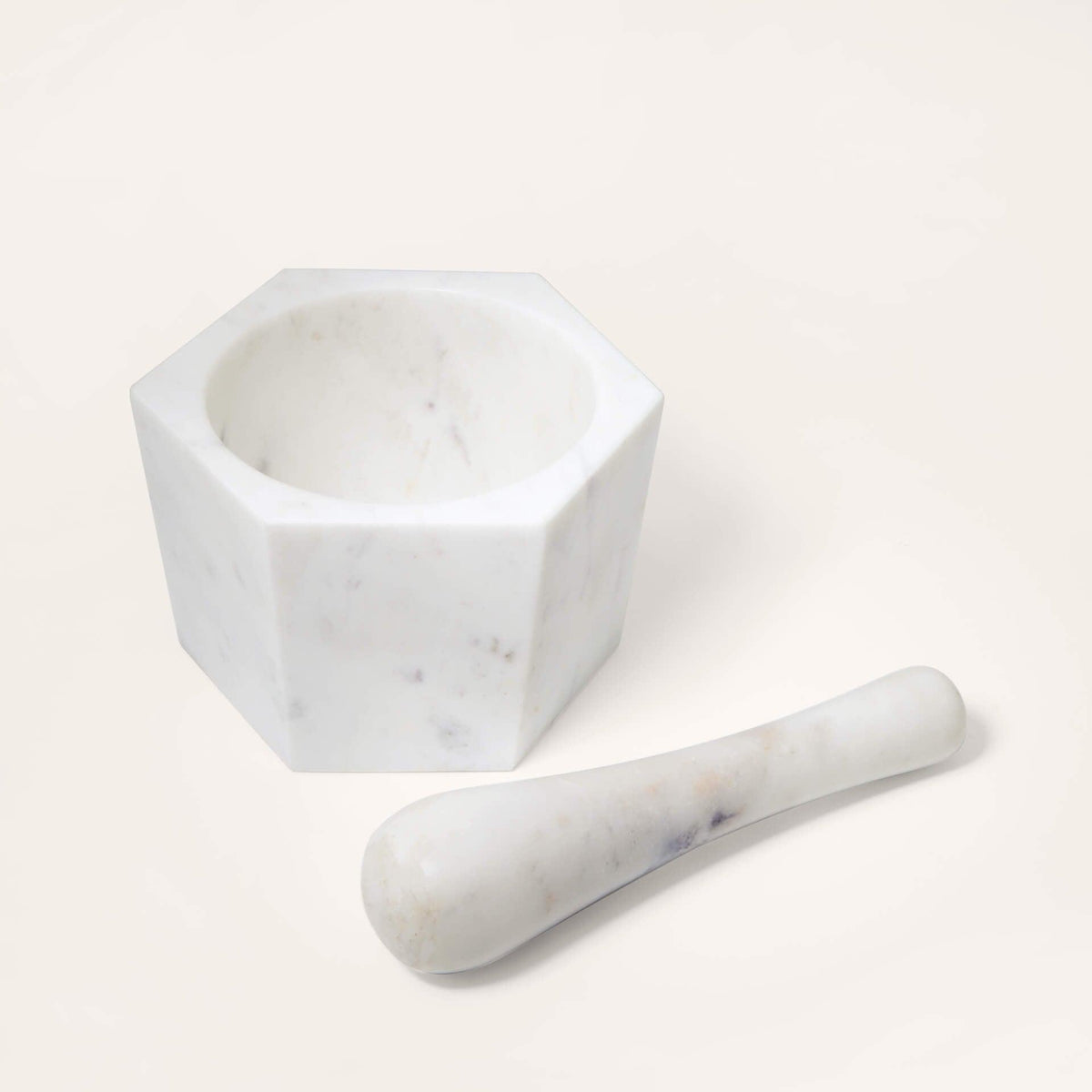 White Marble Mortar & Pestle- Small