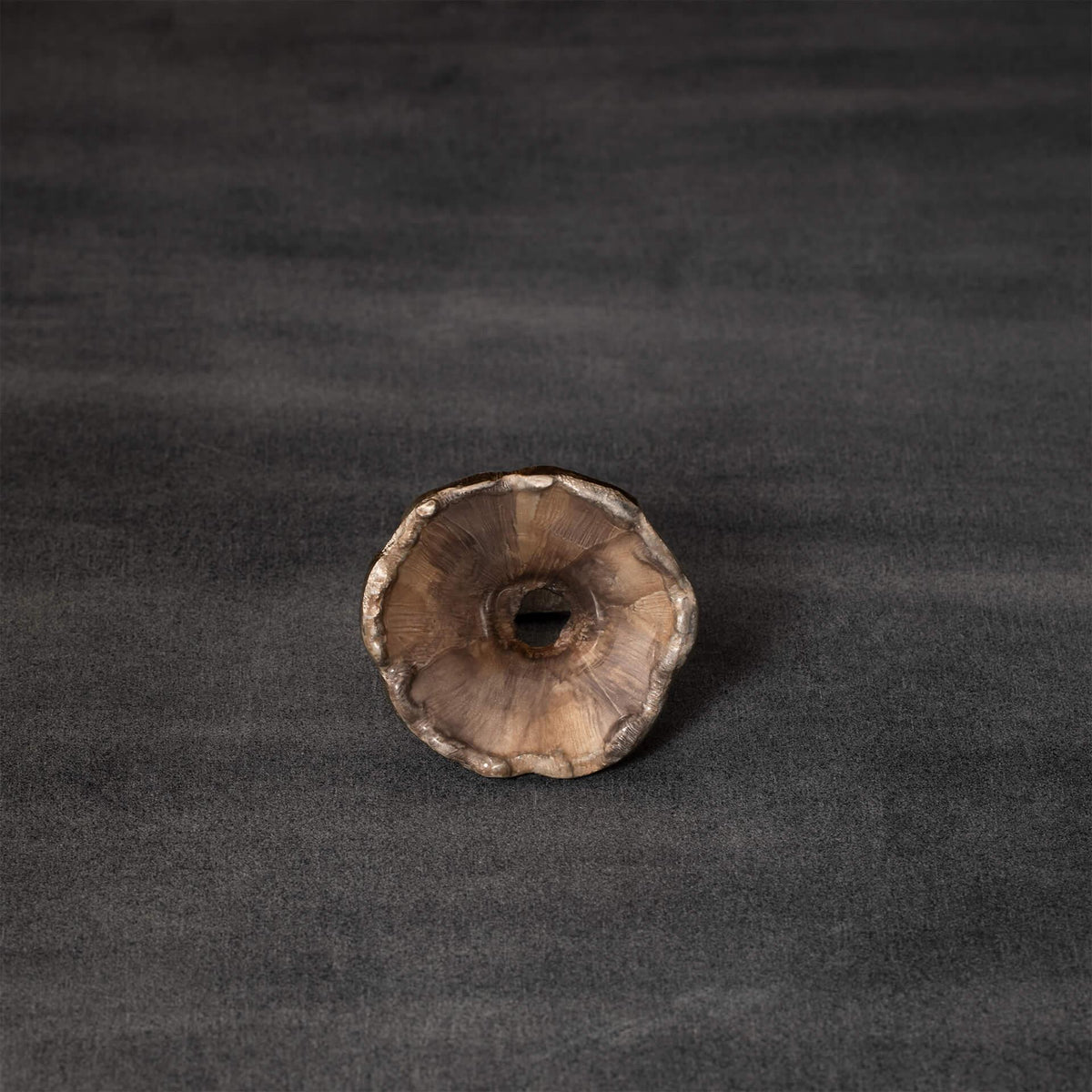 beige coral metal napkin ring