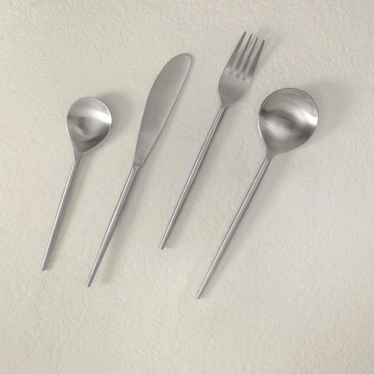 Aura Silver Cutlery Set Of Four