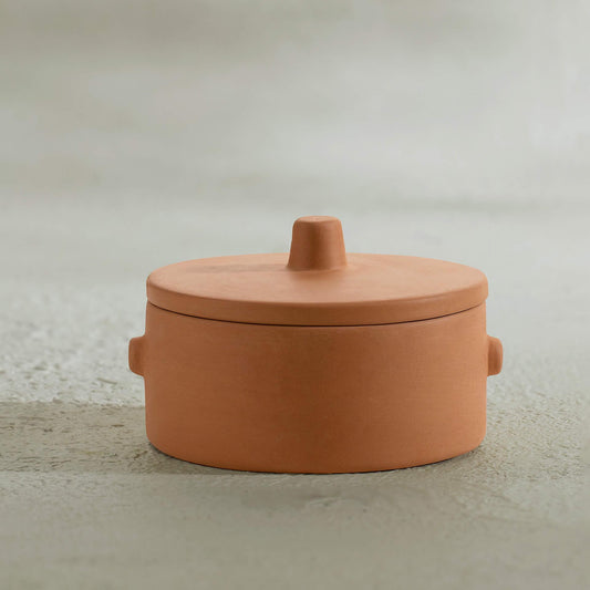 Knurl Terracotta Curd Setter(Small)
