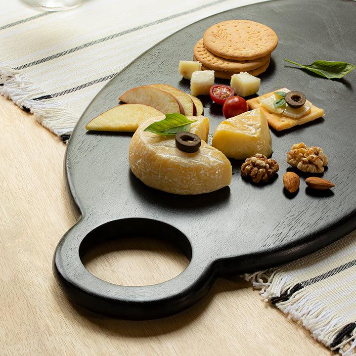 Midnight Mango Wood Cheeseboard (Oval)