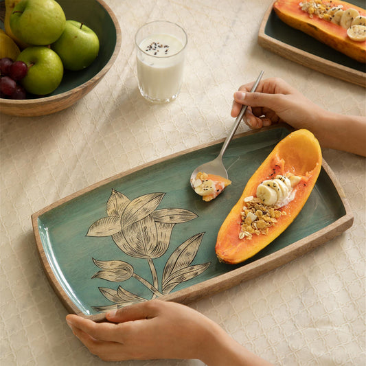 iris large serving platter