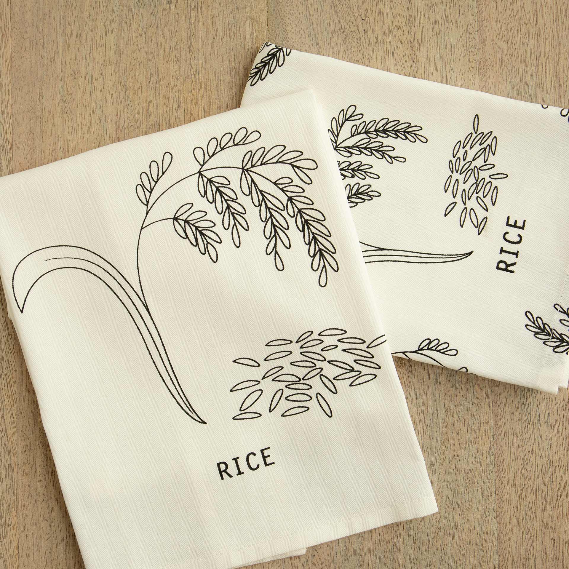 Rice Dish Towel Set of Two