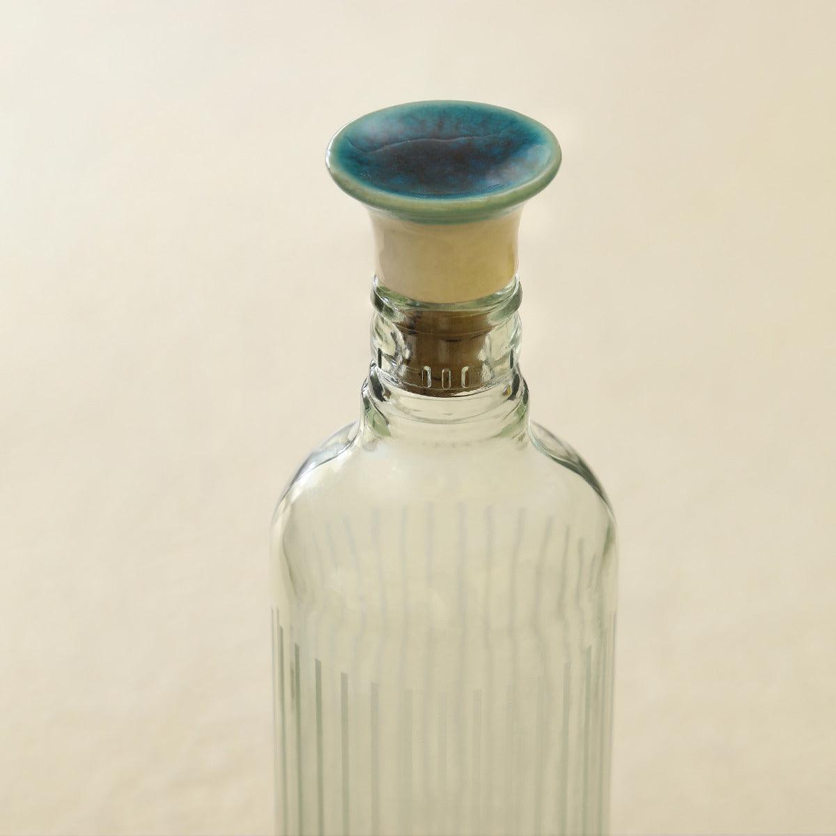Cove Glass Bottle With Ceramic Stopper