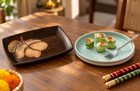 Navratri Thali Setup: Traditional Serveware for Your Fasting Menu