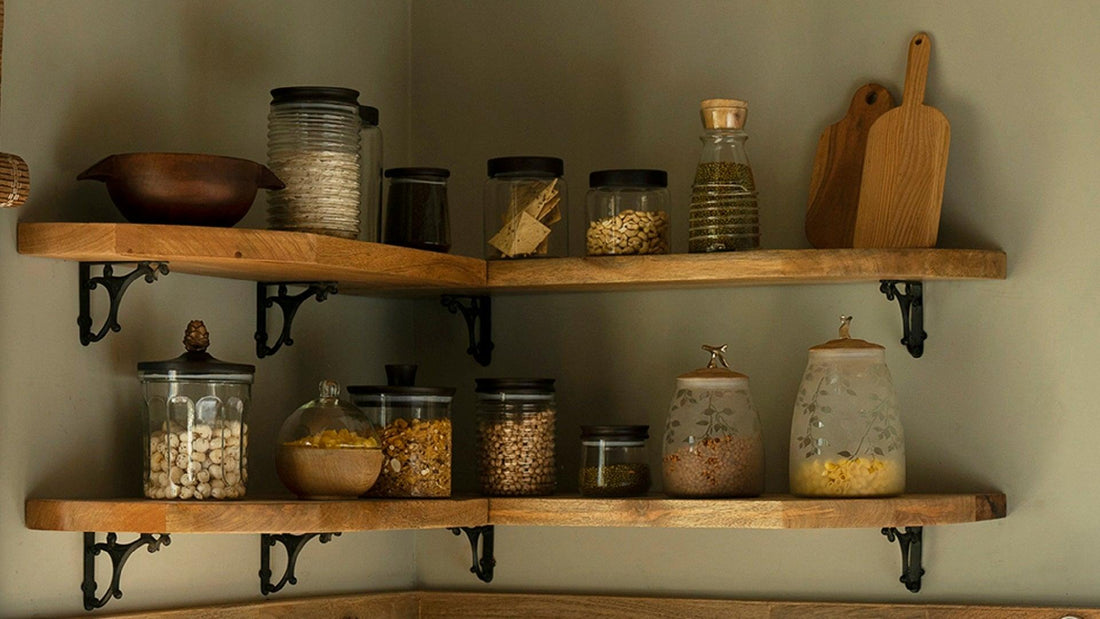 How open shelving improves efficiency?
