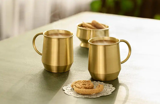 How a brass tea set can add antique touch?
