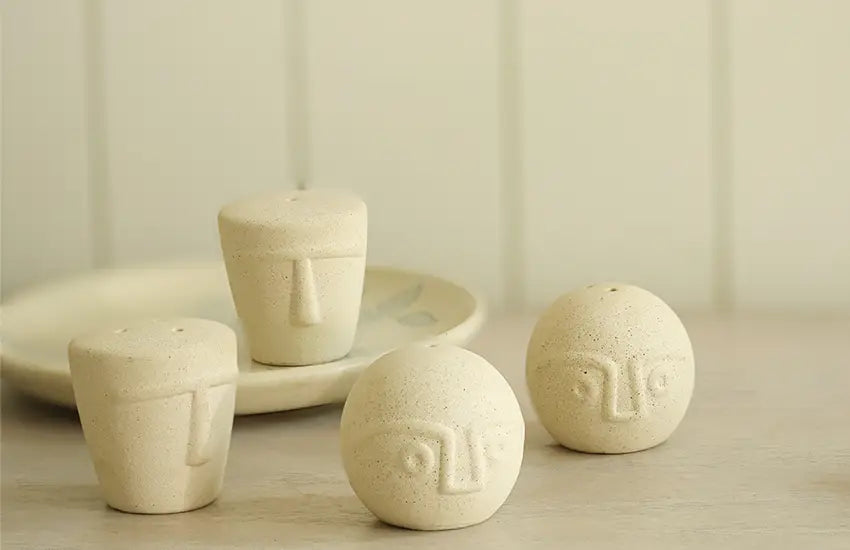Modern artistic designs for salt and pepper shakers