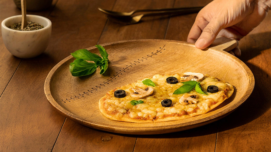 Generous serving platters