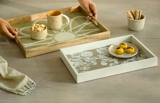 Welcoming Guests with Graceful ellementry Serving Trays