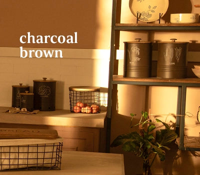 Charcoal Brown Kitchen Storage