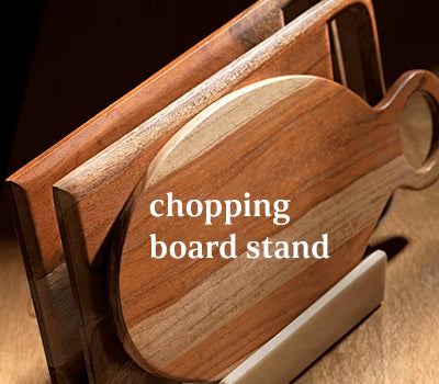 Wooden chopping board stand