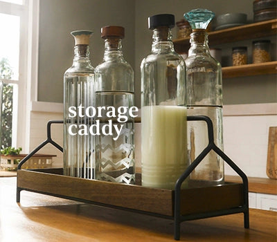 Wooden storage caddy