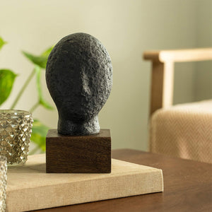 Calm Face Ecomix Sculpture - Black