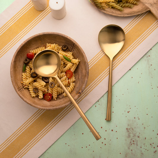 Enigma Gold Serving Set Of Two
