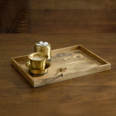 Fleur D'or Rect Tray
