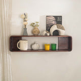 Boxy Wooden Wall Shelf