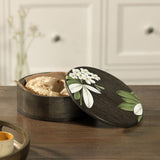 Frangipani Wooden Roti Box
