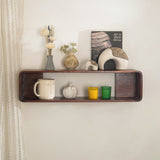 Boxy Wooden Wall Shelf