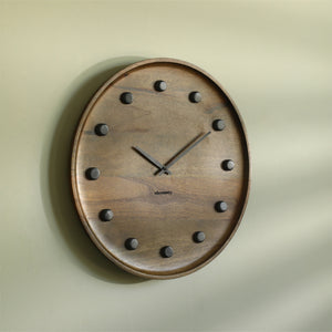Ebony wooden wall clock