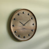 Ebony wooden wall clock