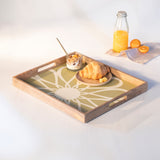Shade of Green Wooden Tray