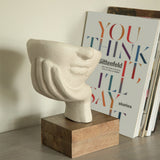 Restive Face Ecomix Sculpture - White