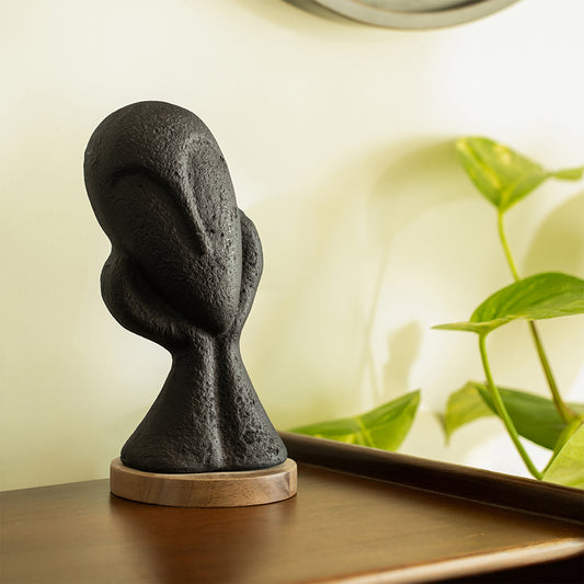 Spellbound Face Ecomix Sculpture - Black