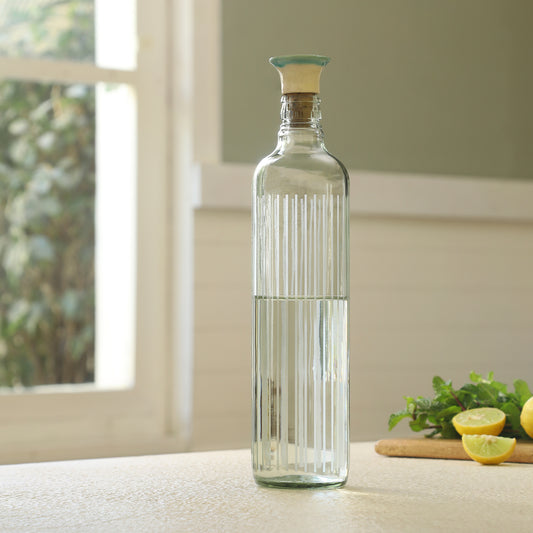 Cove Glass Bottle With Ceramic Stopper