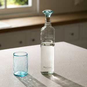 Crown Glass Bottle with Tumbler