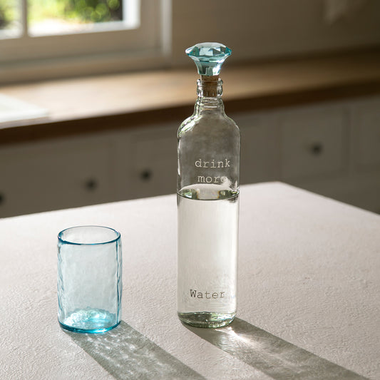 Crown Glass Bottle with Tumbler