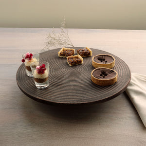 Mango  Lazy Susan Ribbed Natural